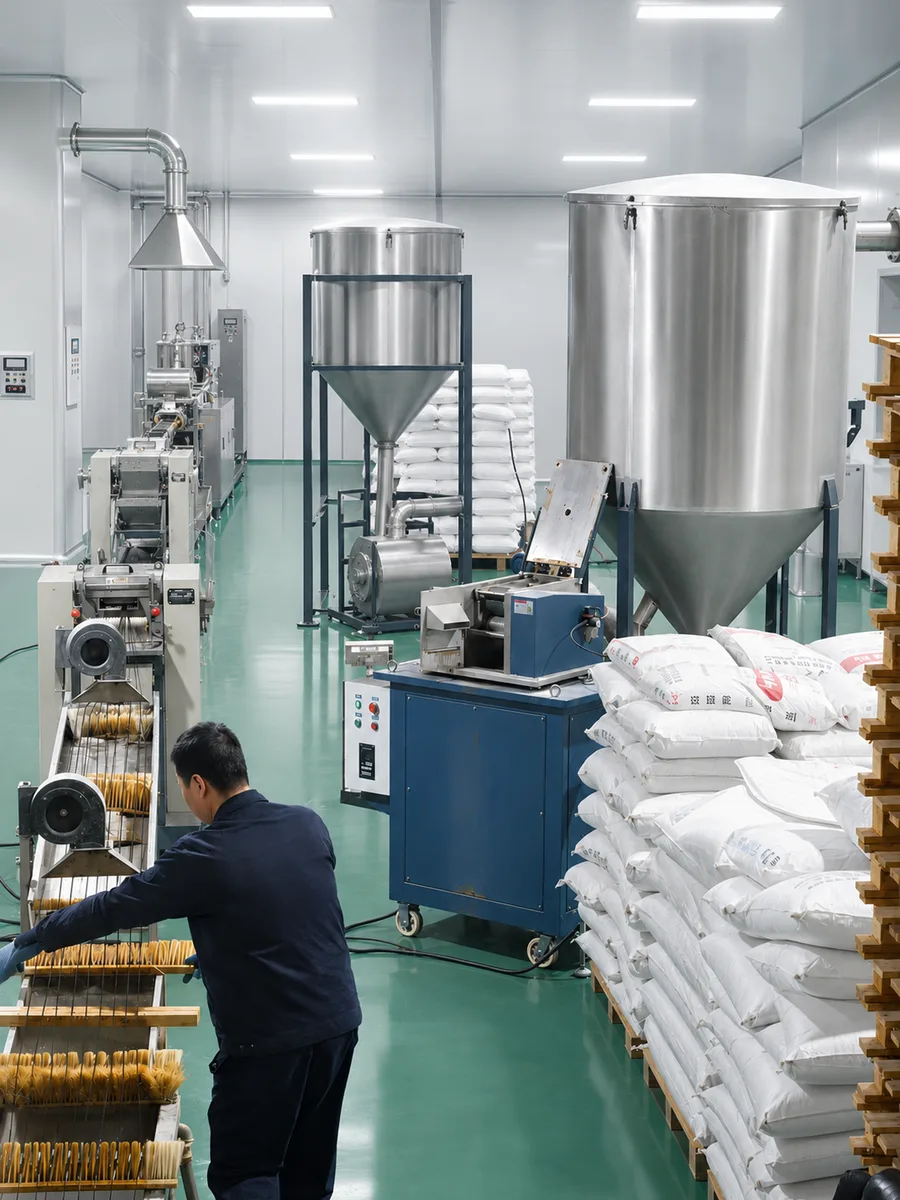 DEYU改性塑料生产线带操作员及原料储存