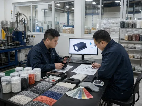 CAD模型及颗粒样品的改性塑料件工程配方设计