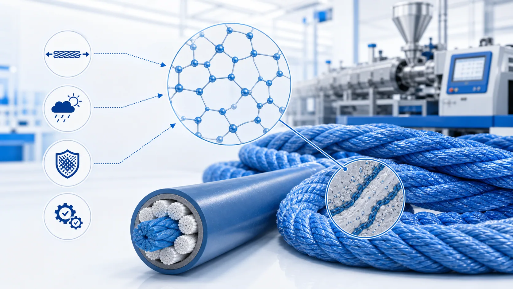 适用于钢丝绳和电缆应用的改进型 HDPE 解决方案